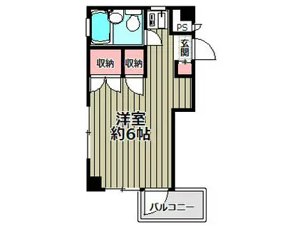 ミヤビハイツ(ワンルーム/3階)の間取り写真