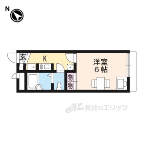 レオパレスいぶき(1K/2階)の間取り写真
