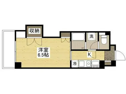 KSB 祇園(1K/6階)の間取り写真