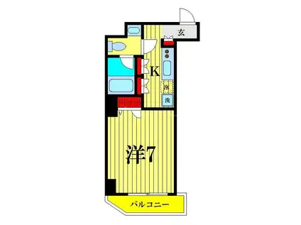 アイル グランディール錦糸町(1K/6階)の間取り写真