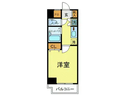 スカイコート後楽園壱番館(1K/3階)の間取り写真