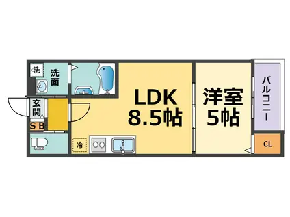ザナドゥ(1LDK/1階)の間取り写真