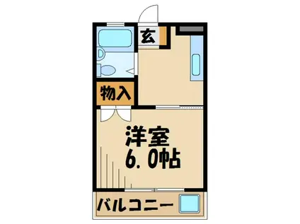 メゾン生沼(1K/3階)の間取り写真