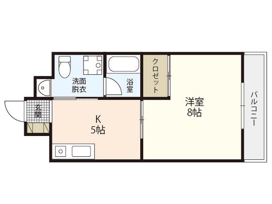 ステージT3(1DK/7階)の間取り写真