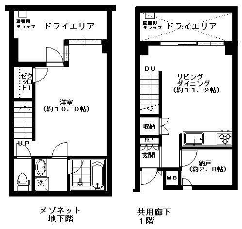 ヒルハイツ代官山(1SLDK/1階)の間取り写真
