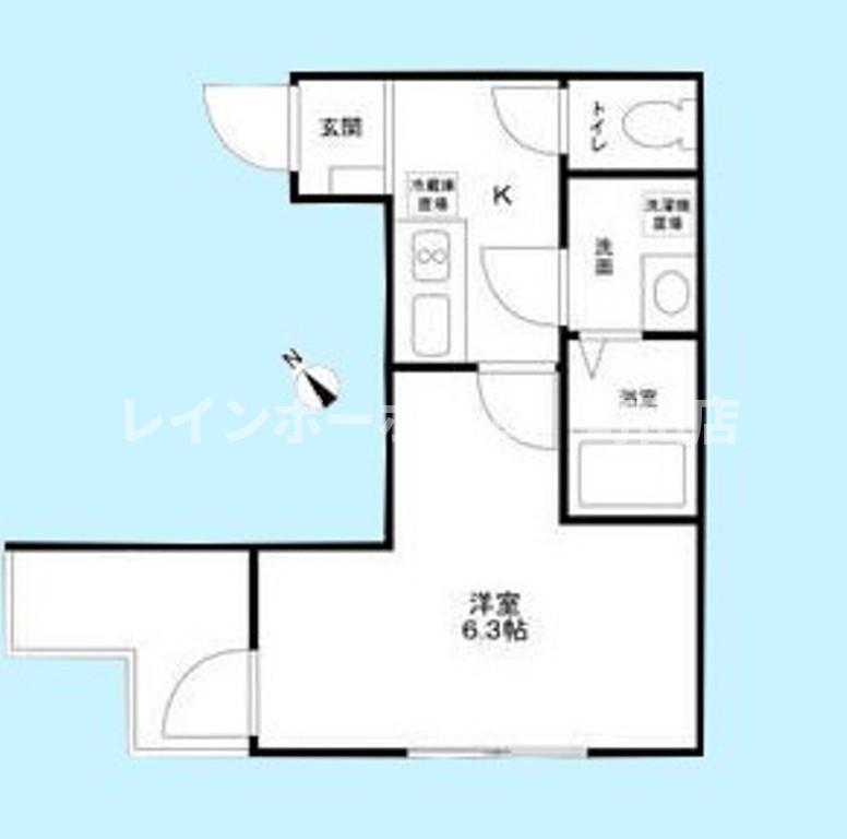 AXISEL SEISHIN(1K/1階)の間取り写真