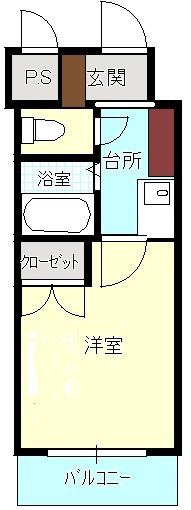 セントヒルズ盛岡(1K/10階)の間取り写真