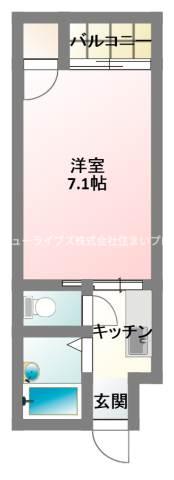 プレアール大池(1K/4階)の間取り写真
