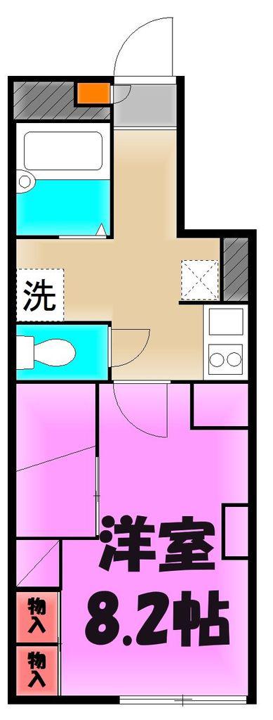 FIT TERRASE(1K/1階)の間取り写真
