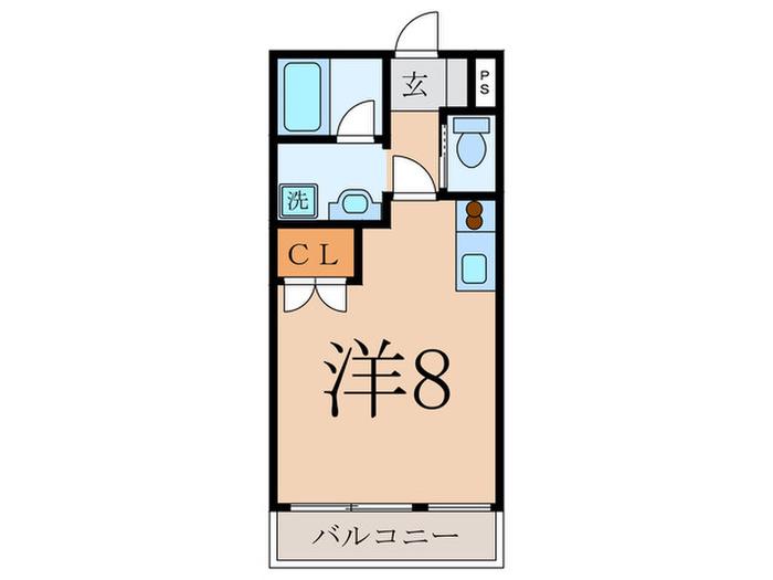 秋桜マンション鷺宮(ワンルーム/3階)の間取り写真