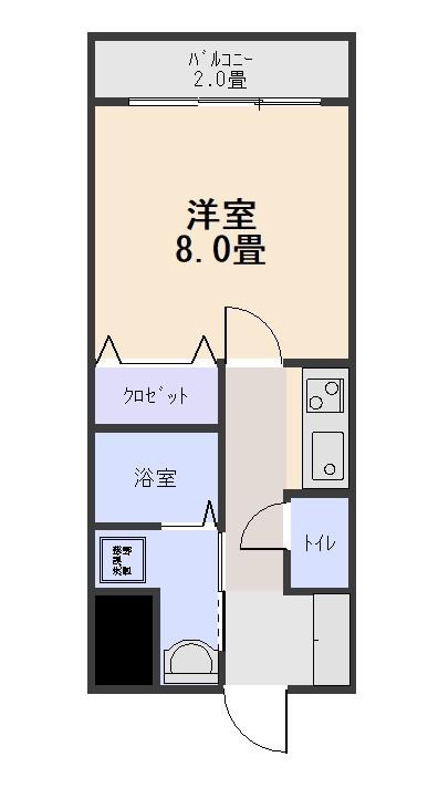 リベルテ淡島(1K/3階)の間取り写真