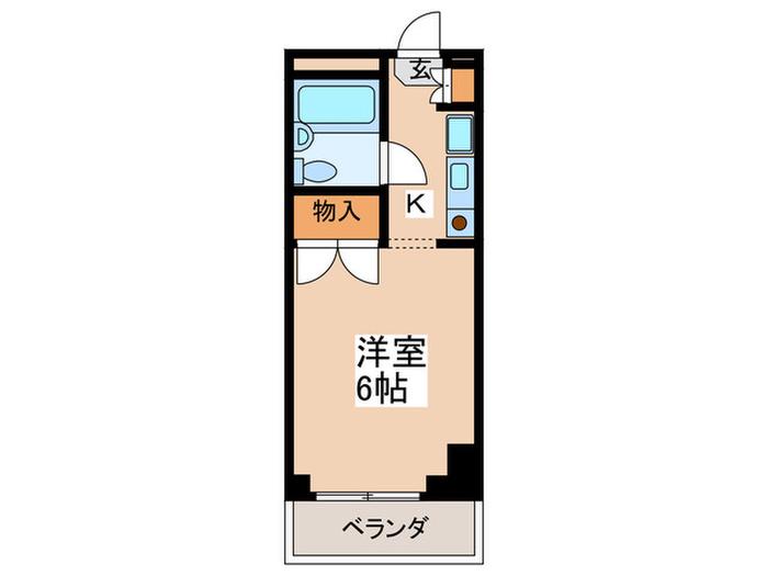 吉祥寺ハイツ(1K/3階)の間取り写真