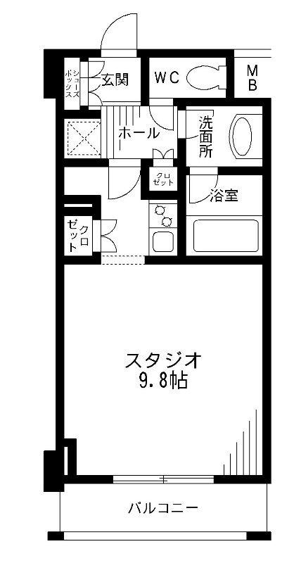 レジディア九段下(ワンルーム/7階)の間取り写真