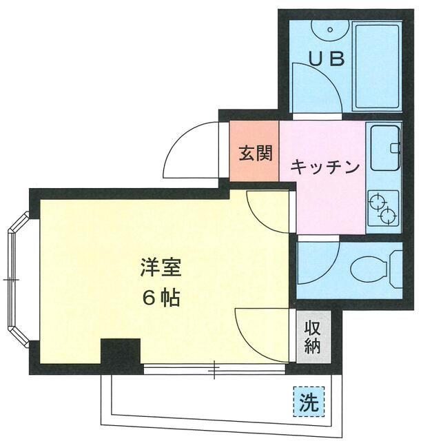 MAISON常盤台(1K/4階)の間取り写真