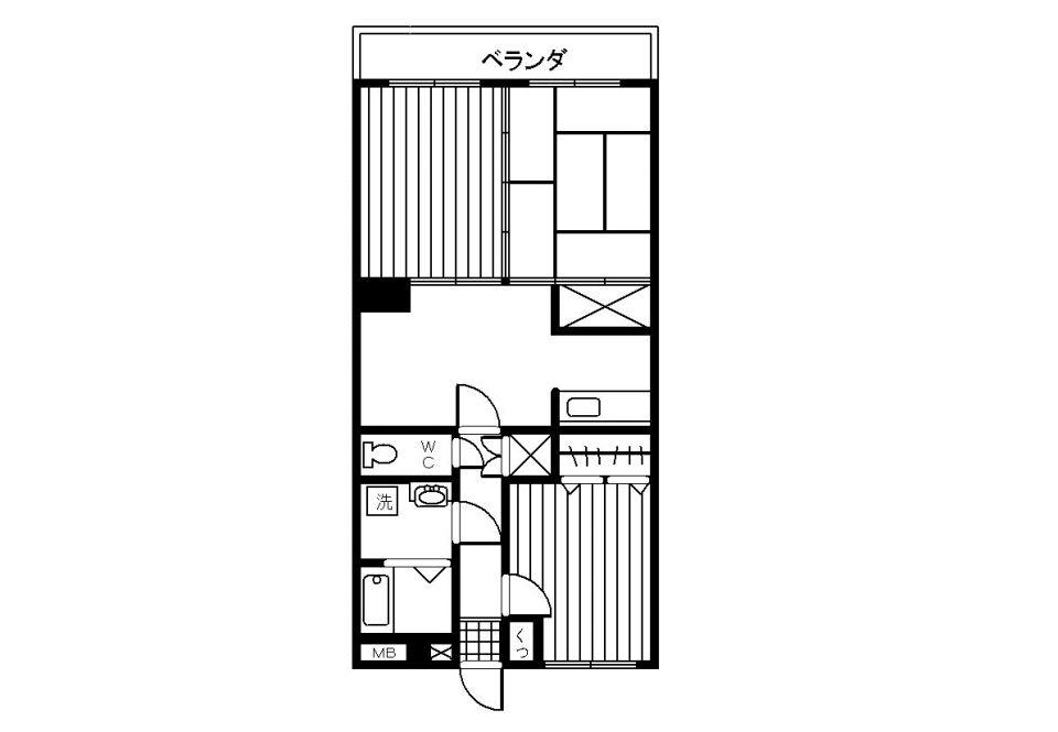 エクセリア内屋敷(2LDK/2階)の間取り写真