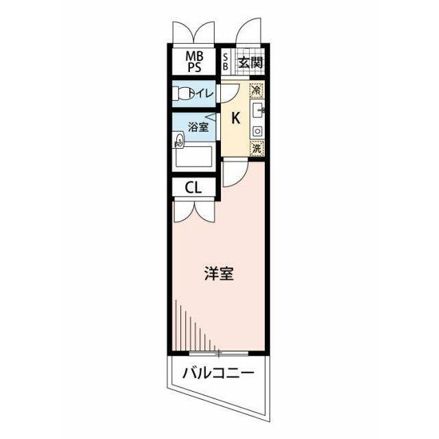 ステージファースト三宿(1K/3階)の間取り写真