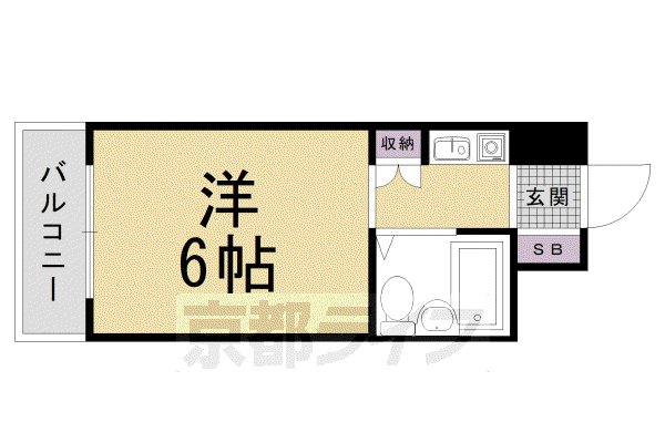 ベストプラザ(1K/4階)の間取り写真