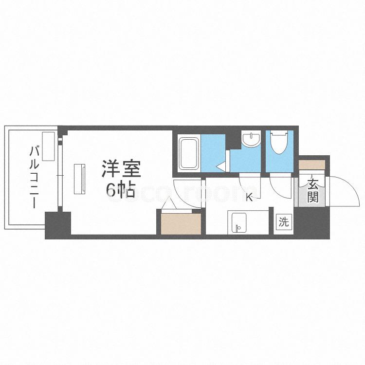 レオンコンフォート京橋イースト(1K/7階)の間取り写真