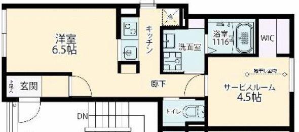 フォルスクラス三軒茶屋2(1SK/2階)の間取り写真