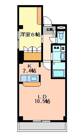 オリエンテ(1LDK/1階)の間取り写真