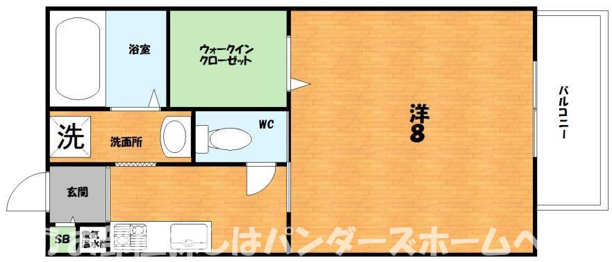 プリマベーラ(1K/1階)の間取り写真