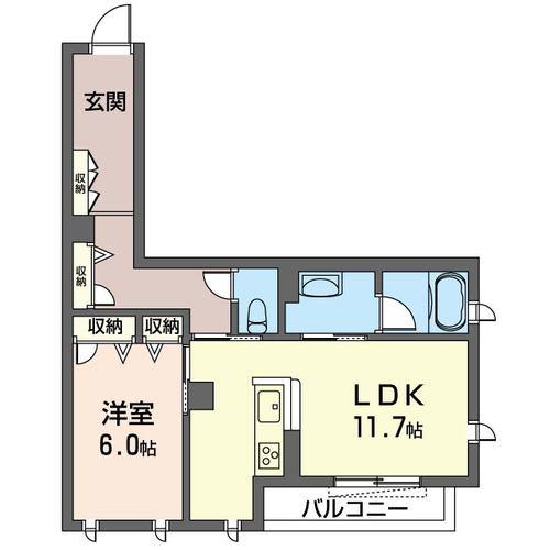 シトラスジュノス(1LDK/2階)の間取り写真