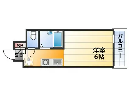 グランメール新大阪(ワンルーム/3階)の間取り写真