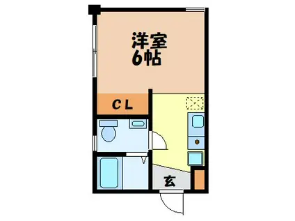 I BASE TENMAN(ワンルーム/2階)の間取り写真