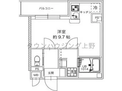 レピュア西尾久レジデンス(ワンルーム/4階)の間取り写真