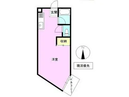 千曲昭和ビル(ワンルーム/3階)の間取り写真