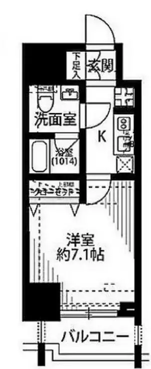 プレール・ドゥーク北千住 4階階 間取り