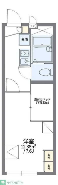 レオパレスフエキ 1階階 間取り
