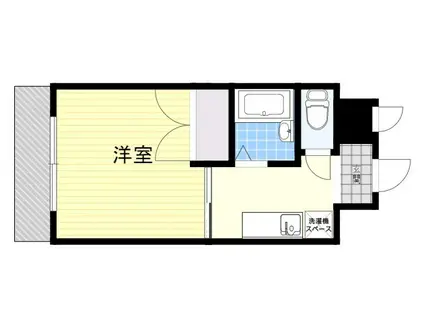 パレドール高城(1K/11階)の間取り写真