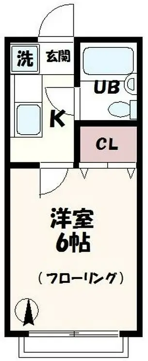 フォンテーヌ・ミキ 3階階 間取り
