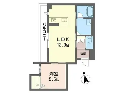 シャーメゾン A(1LDK/3階)の間取り写真