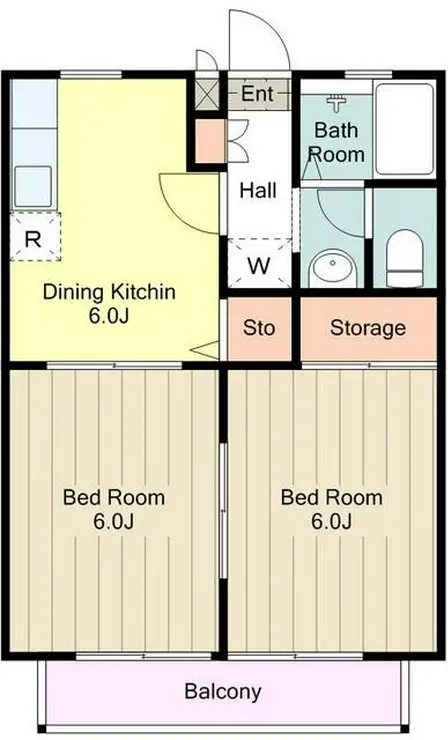 ヴィレッジM 1階階 間取り