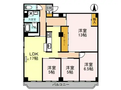 ASPEC成和(4LDK/1階)の間取り写真