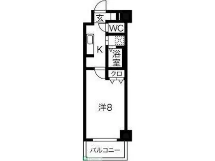 リアライズ沢下町II(1K/2階)の間取り写真