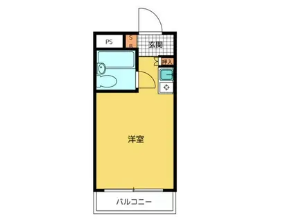 セントヒルズ中野(ワンルーム/4階)の間取り写真