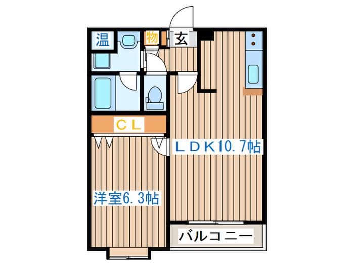 VILLA NOV(1LDK/1階)の間取り写真