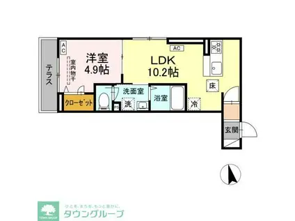 D PAINA大丸(1LDK/3階)の間取り写真