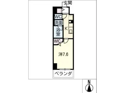 MELIV刈谷(1K/3階)の間取り写真
