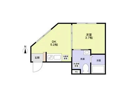 シルベリオ練馬(1DK/5階)の間取り写真