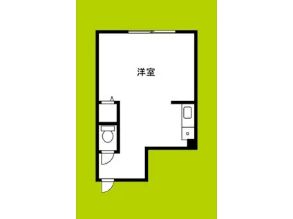 キー・トゥック・サー・キドグチ(ワンルーム/1階)の間取り写真