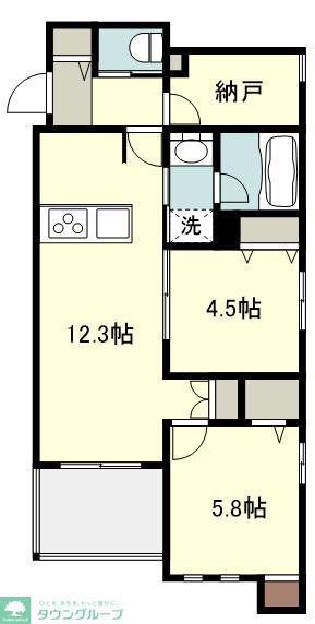 イースト SEDONA(2SLDK/2階)の間取り写真