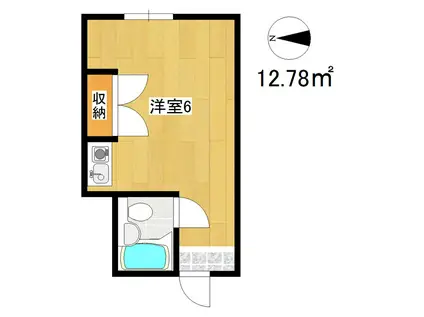 グランビルド道頓堀(ワンルーム/1階)の間取り写真