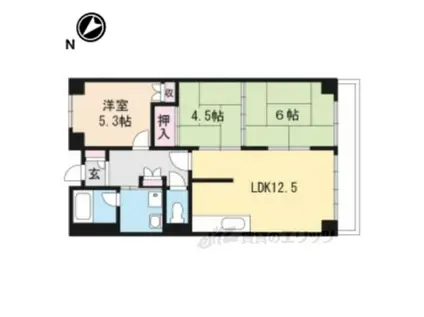 風異音素(3LDK/10階)の間取り写真
