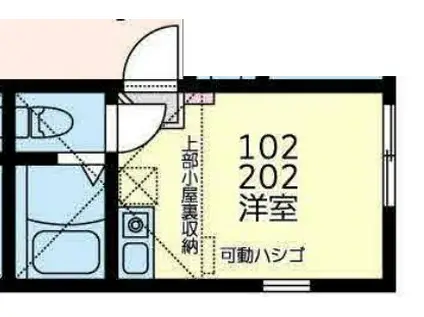 クラブ・ザ・ユナイトダイヤモンドプリンス(ワンルーム/2階)の間取り写真