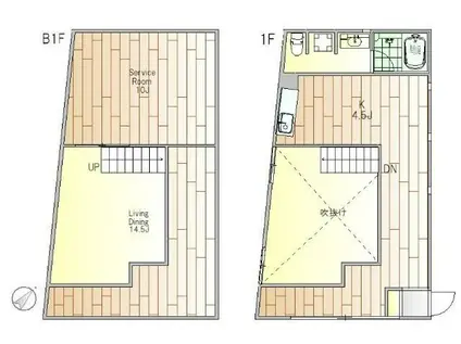 KITアネックス(1SLDK/1階)の間取り写真