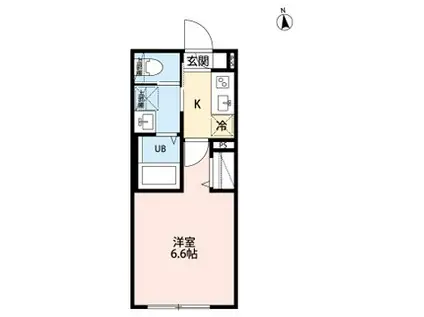 ROBOT HOME 梅島II(1K/2階)の間取り写真
